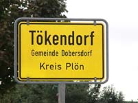 Tkendorf Village Sign